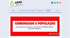 Desktop Screenshot of apaedeatibaia.com.br