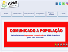 Tablet Screenshot of apaedeatibaia.com.br